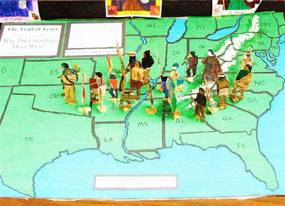 St. Kieran class map of Cherokee Trail of Tears